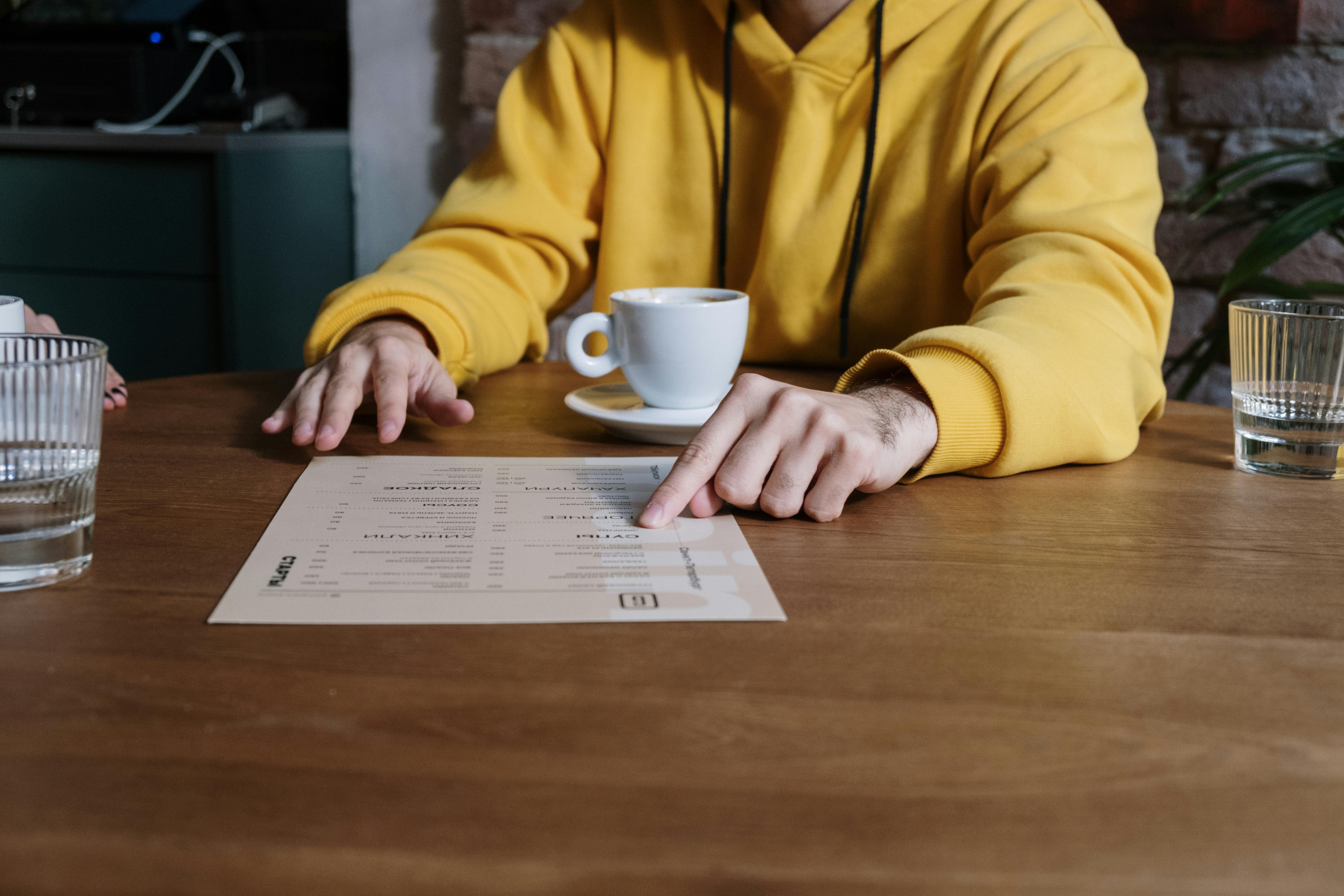 Revision tecnica de menu y servicio